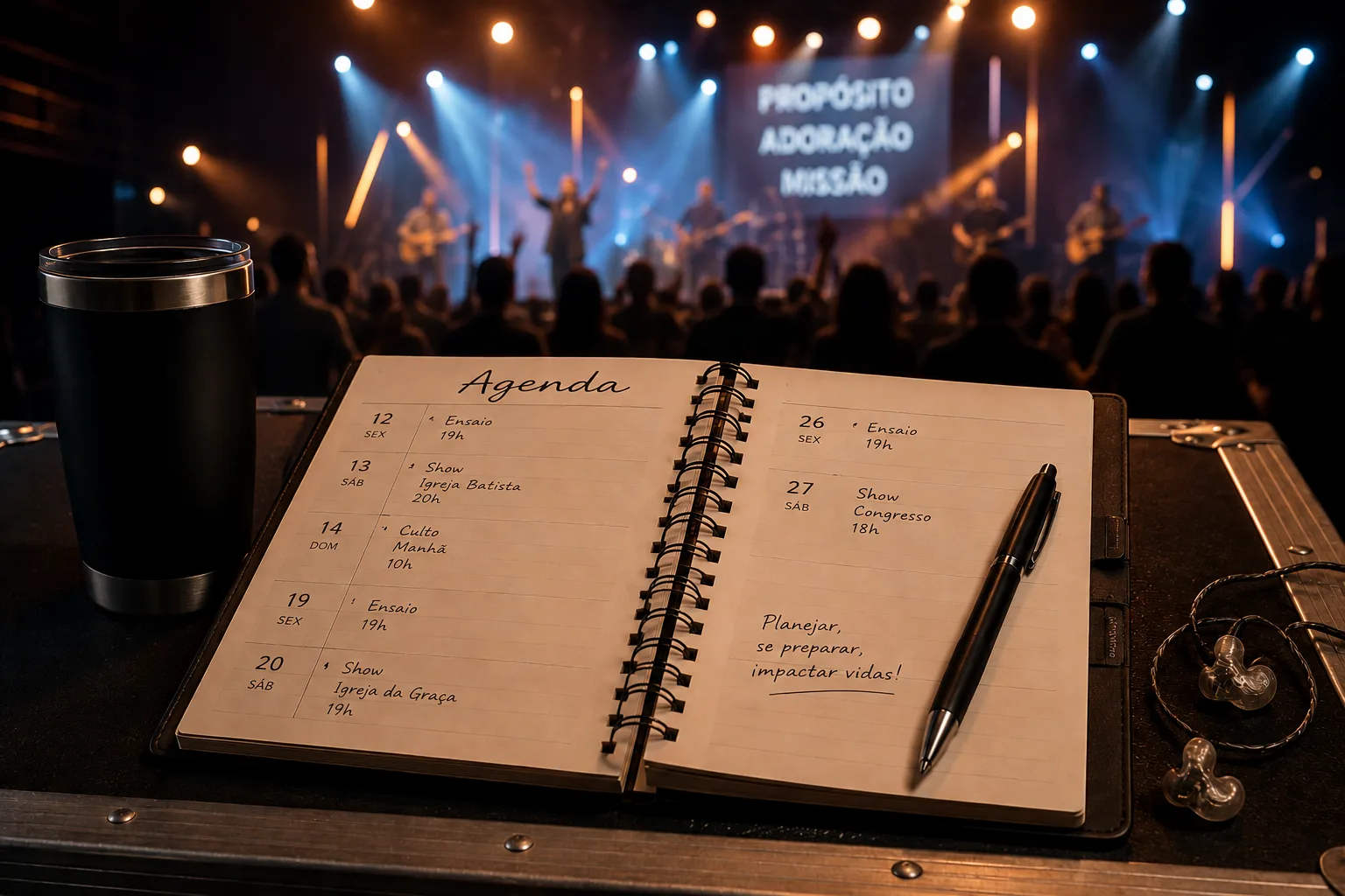 Como organizar agenda de shows